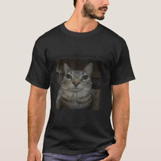 Rage Is Consuming Me Cat Silly Staring Cat Funny C T-Shirt