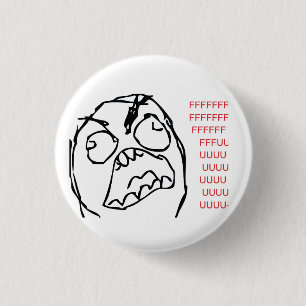 Rage Troll 3 Cm Round Badge