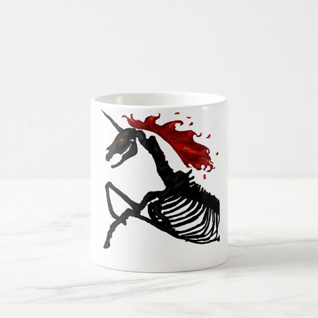 Rage - Unicorn Skeleton Coffee Mug (Center)