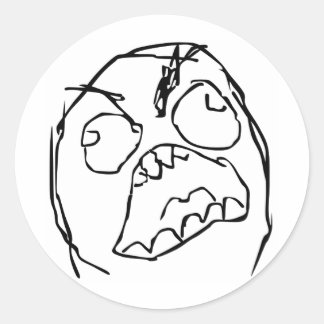 Rageguy Classic Round Sticker