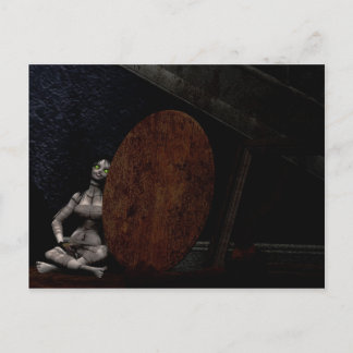 Ragged and Abandoned Postcard