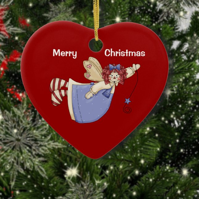 Raggedy Ann Angel Heart Ornament (Creator Uploaded)