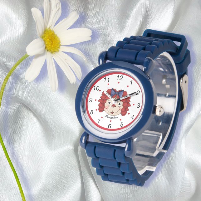 Raggedy Ann Face Personalised  Watch (Creator Uploaded)