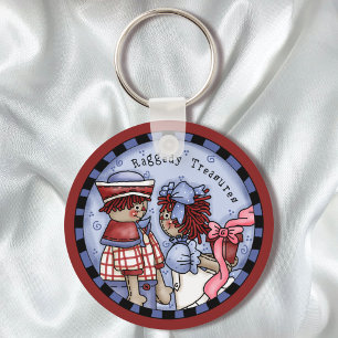 Raggedy Ann Loves Andy Keychain