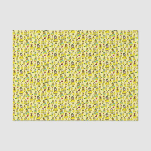 Raggedy Dollies Stories Tissue Paper (Front)