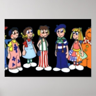 Raggy dolls cartoon poster
