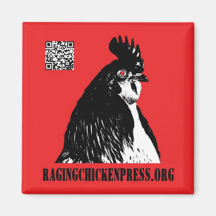 Raging Chicken Press magnet