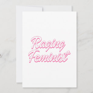 Raging Feminist Doll  Invitation