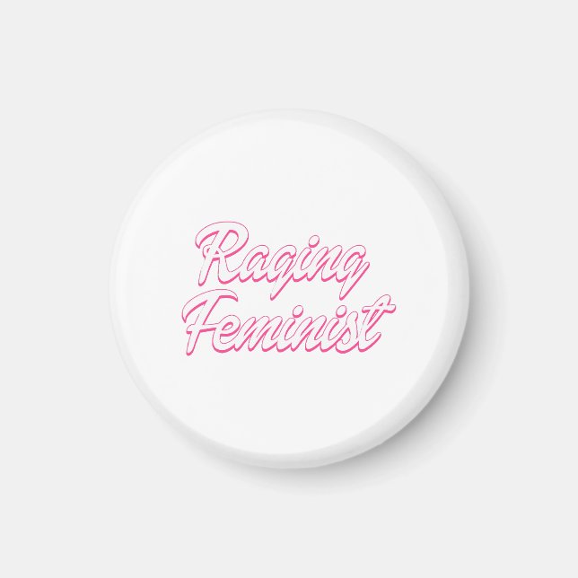 Raging Feminist Doll  Magnet (Front)