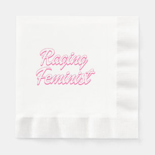 Raging Feminist Doll Napkin