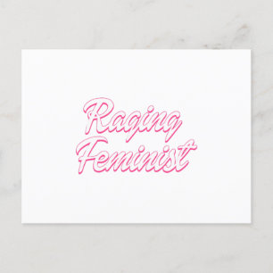 Raging Feminist Doll  Postcard
