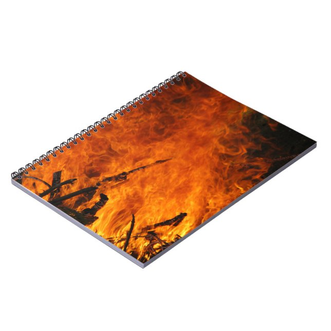 Raging Fire Spiral Notebook (Left Side)
