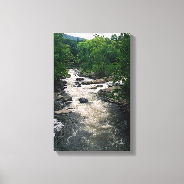 Raging Housatonic Canvas Print (Front)