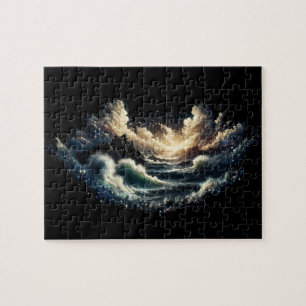 Raging Storm At Magical Landscape Jigsaw Puzzle