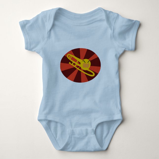 Raging Trombone Infant T-Shirt Baby Bodysuit (Front)
