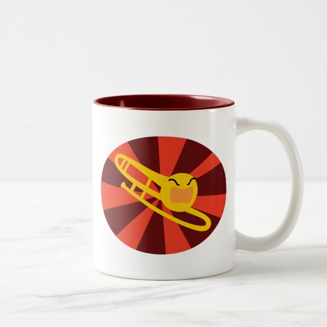 Raging Trombone Two-Tone Coffee Mug (Right)