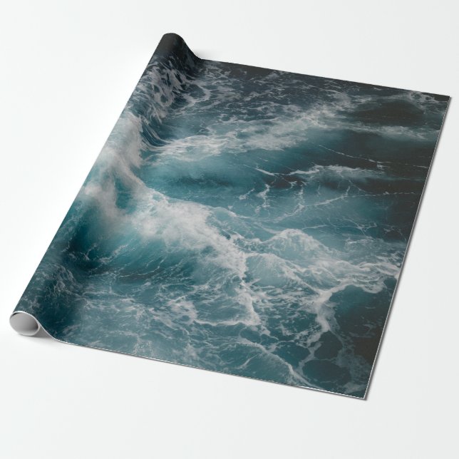 RAGING WATER WRAPPING PAPER (Unrolled)