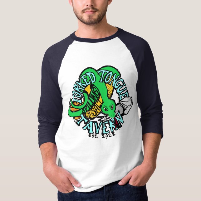 Raglan Forked Tongue Tee (Front)