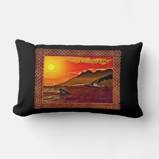 Ragnarok For Whales Lumbar Cushion (Front)