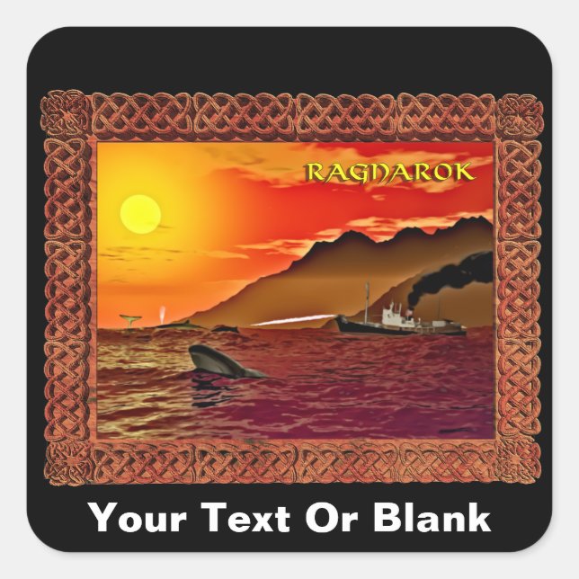 Ragnarok For Whales Square Sticker (Front)