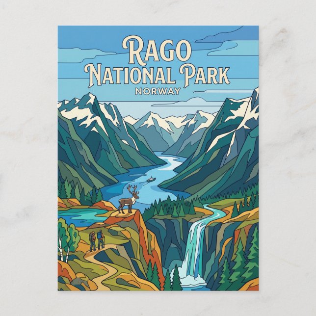 Rago National Park Norway Postcard (Front)