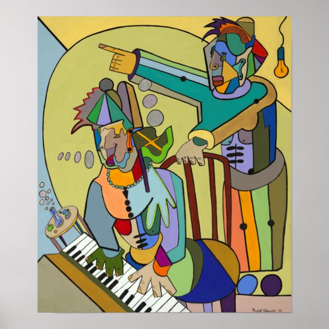 "Ragtime Scene" by Ruchell Alexander Poster (Front)