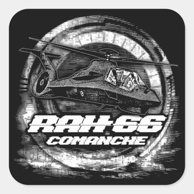 RAH-66 Comanche Square Sticker (Front)