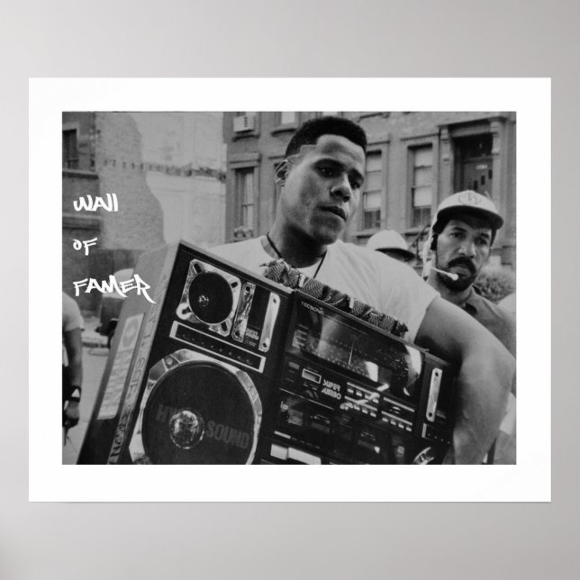 Raheem + his radio 4eva poster (Front)