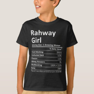 Rahway Girl Nj New Jersey Funny City Home Roots Us T-Shirt