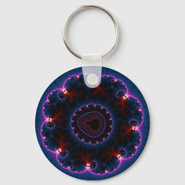 Rai - Fractal Art Key Ring (Front)