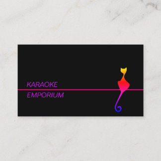 Raibow CAat for entertainment Business Card