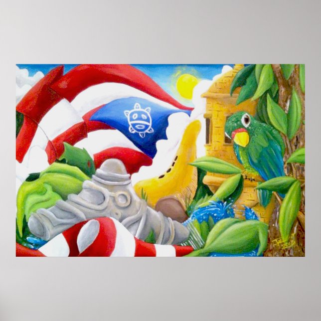 Raices Puero rican art Poster (Front)