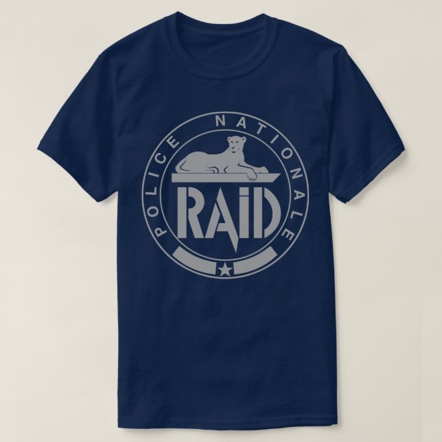 RAID French Police Unit T-Shirt (Design Front)