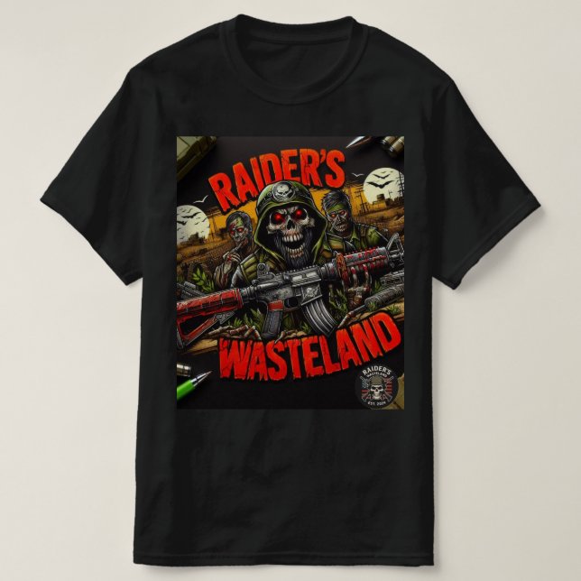 Raider’s Wasteland Zombie Skelly Shirt (Design Front)
