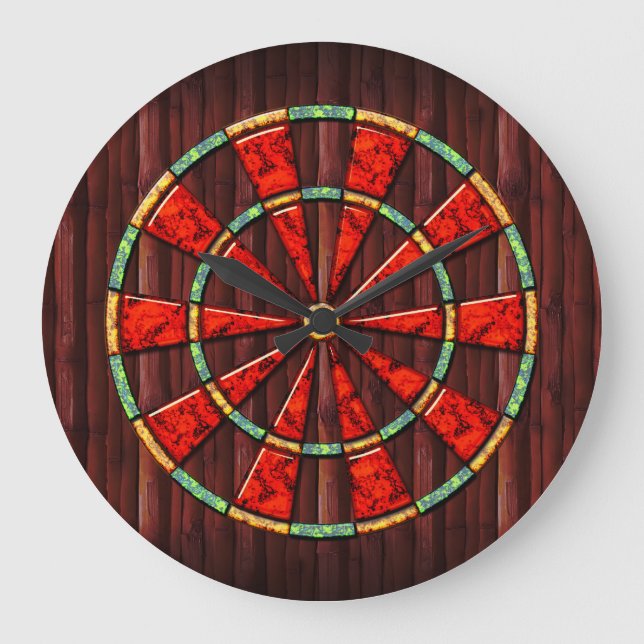 Raiders 1 Dart Board Wall Clock (Front)