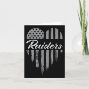 Raiders Heart Name Men Women Girl Kid  Card