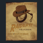 Raiders! The Musical Poster<br><div class="desc">Other songs from the stage spectacular include: “The Man With the Hat” (Company),  “I’m His Girl” (Marion Ravenwood),  “You Go First” (Sallah),  and “Oh,  Shiny Box” (Rene Belloq).</div>