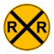 Rail Road Sign Poster