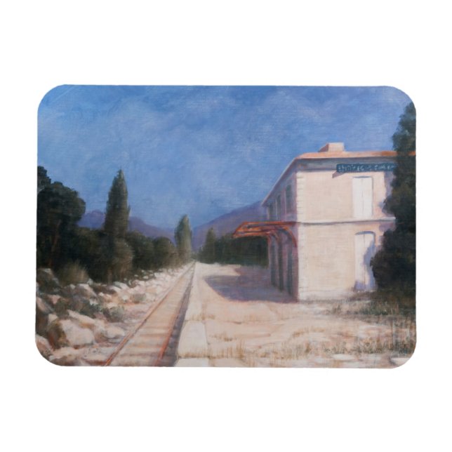 Rail station Châteauneuf 2012 Magnet (Horizontal)