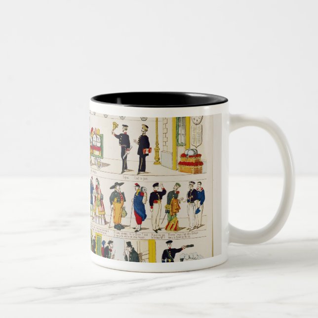 Rail Travel, c.1850 Two-Tone Coffee Mug (Right)