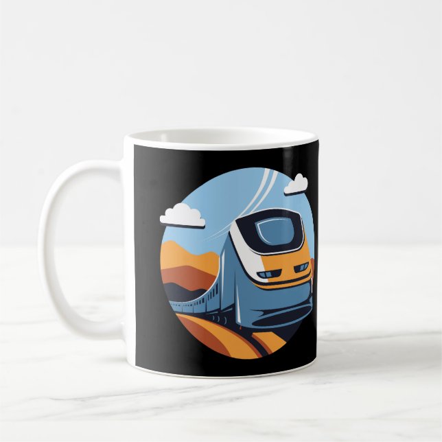Rail Travel Coffee Mug (Left)