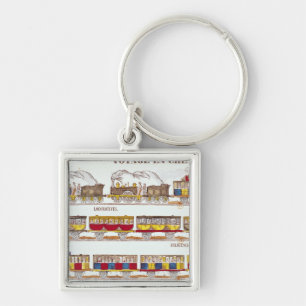 Rail Travel in 1845 Key Ring