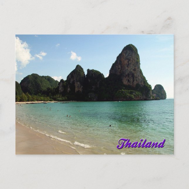 Railay Beach, Krabi, Thailand Postcard (Front)