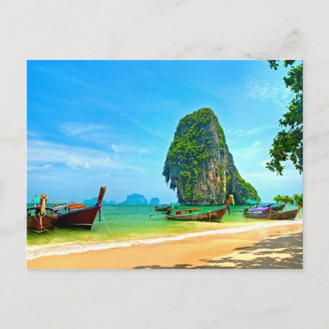 Railay Beach Krabi, Thailand Postcard (Front)
