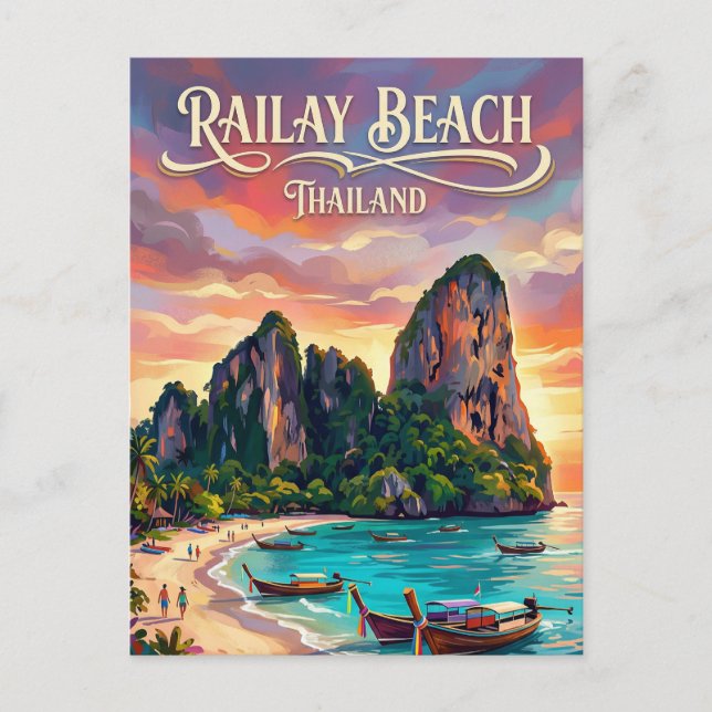 Railay Beach Thailand Postcard (Front)