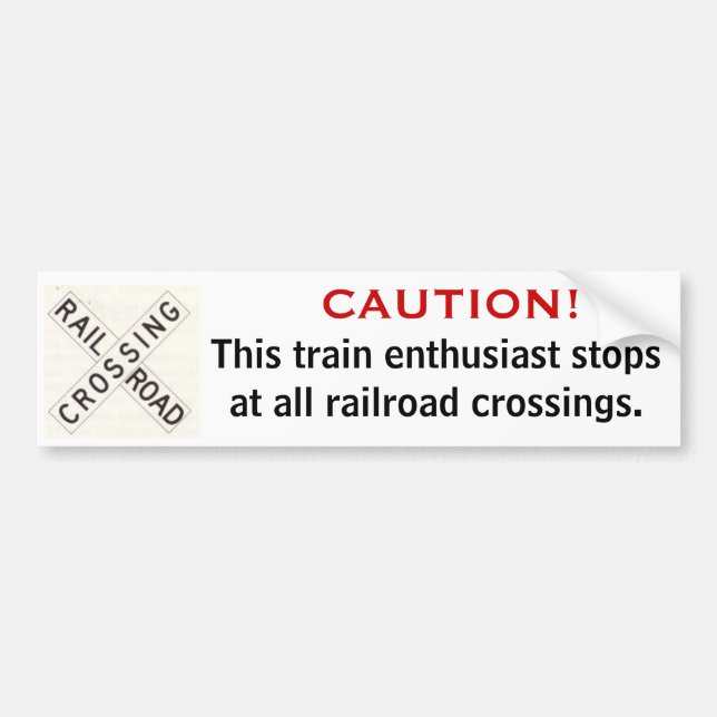 Railfan Bumper Sticker (Front)