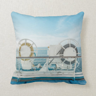Railing Of A Cruise Ship Cushion
