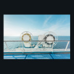 Railing Of A Cruise Ship Poster<br><div class="desc">Railing of a cruise ship</div>