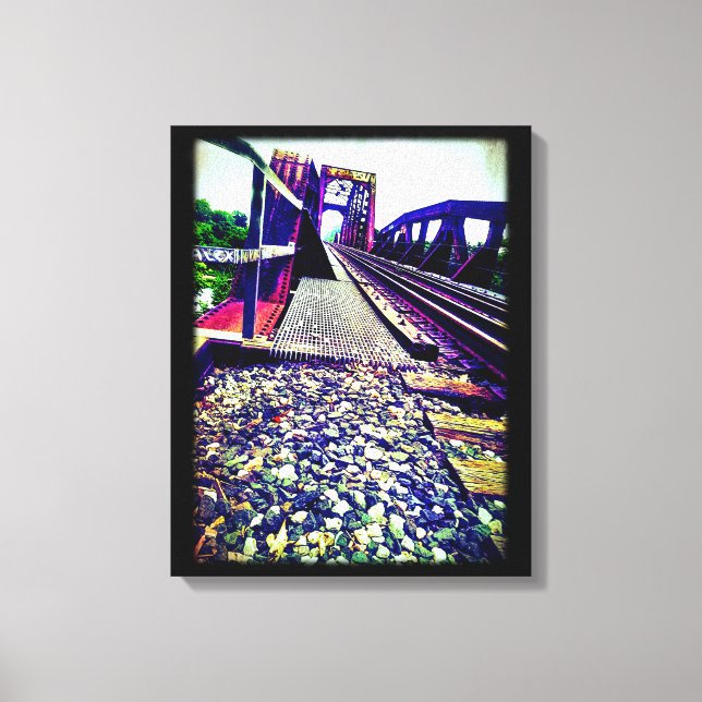 Railroad Bridge Canvas Print (Front)