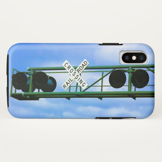 Railroad Crossing Cantilever - Inverted Crossbuck Case-Mate iPhone Case (Back (Horizontal))